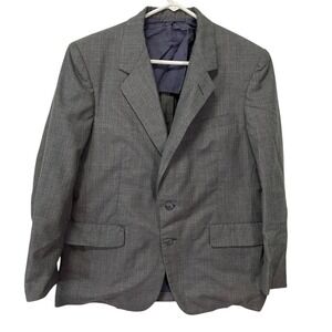 Hickey Freeman 42R Grey Blazer Two Button Boardroom Collection Professional